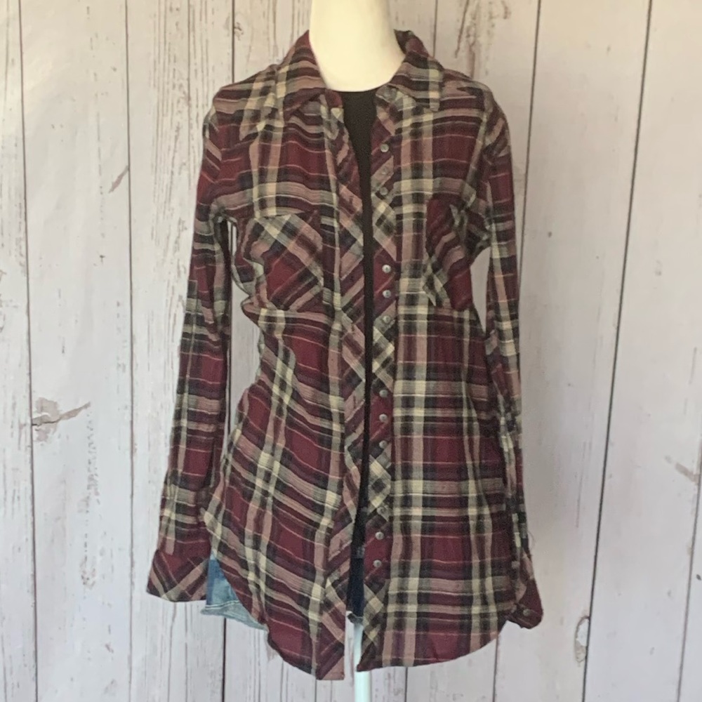 Women’s Fitz & Eddi Button-Front Plaid Shirt